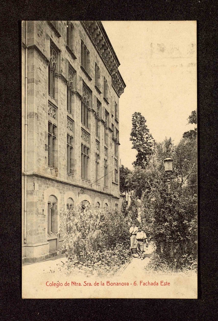 Colegio de Ntra. Sra. De la Bonanova, fachada este, 1930.