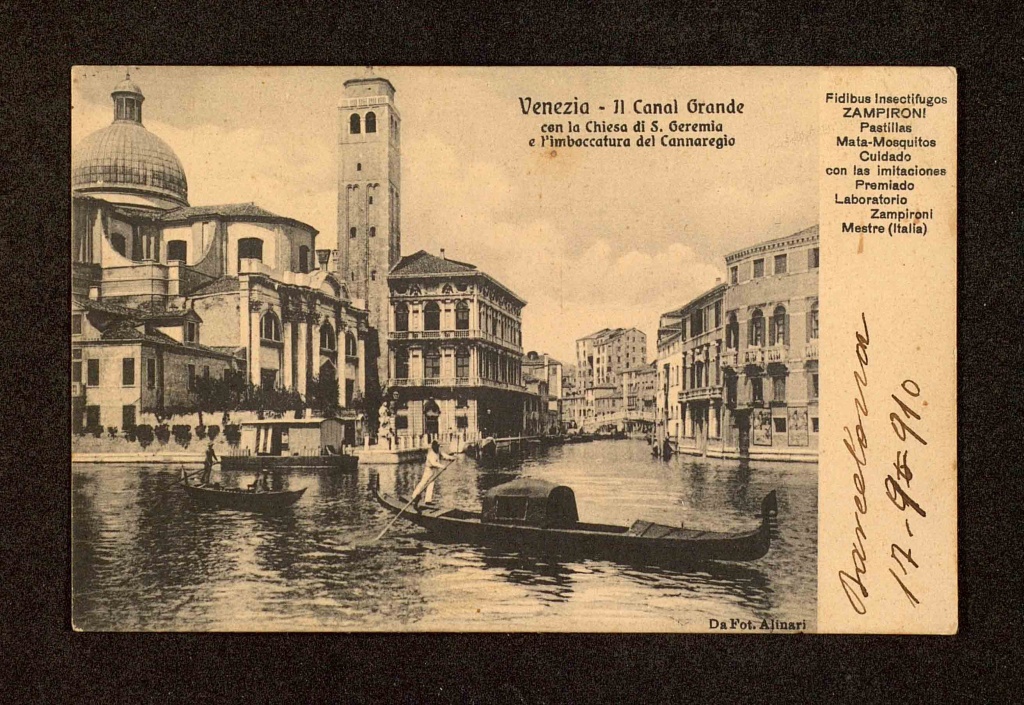 Italy, Venice, Grand Canal, S. Geremia Church &  Cannaregio mouth, 1910.