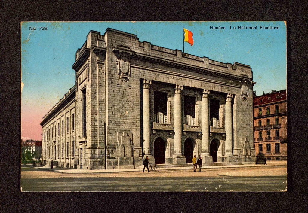 Suiza, Ginebra, Le Bâtiment Electoral, 1933.
