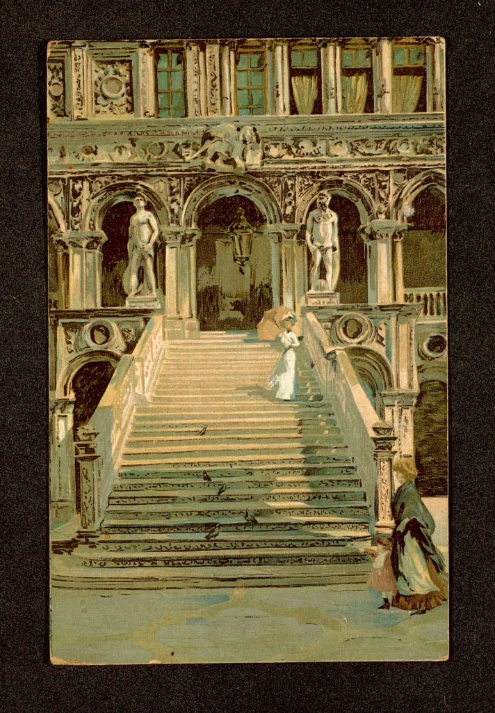 Venecia, Scalone dei Giganti, 1909.