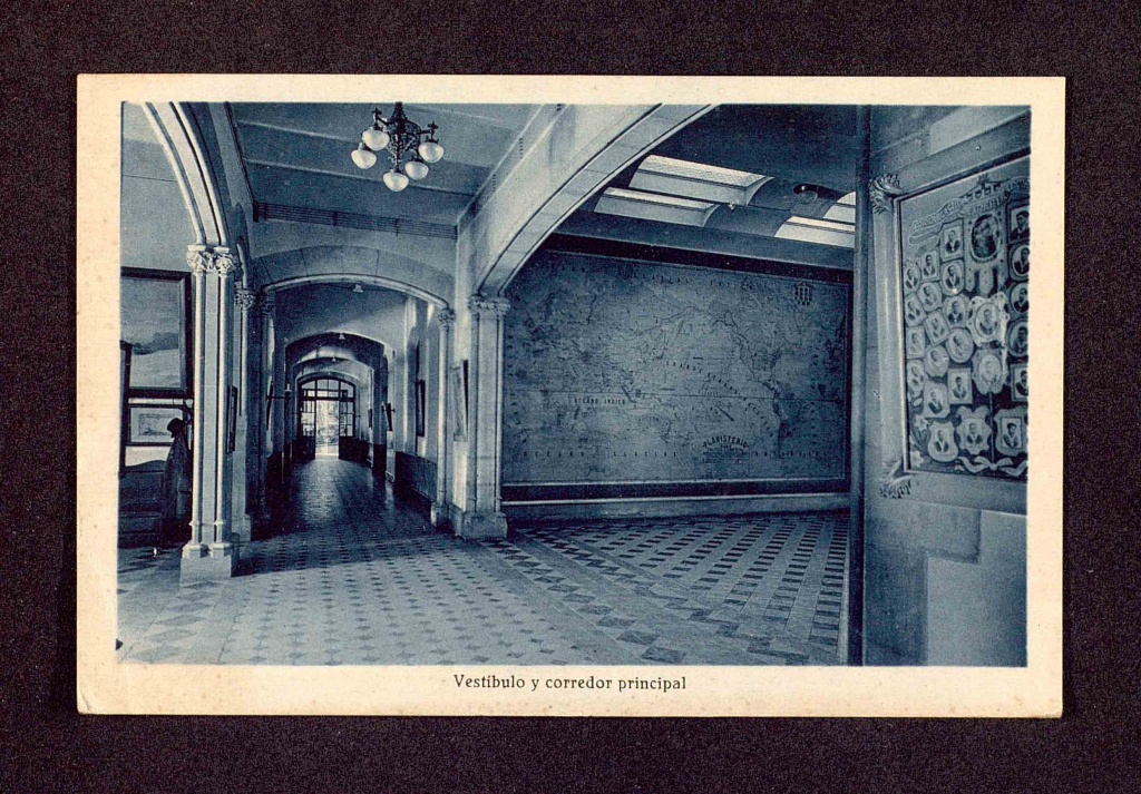 Bonanova School, lobby & main corridor, 1934.