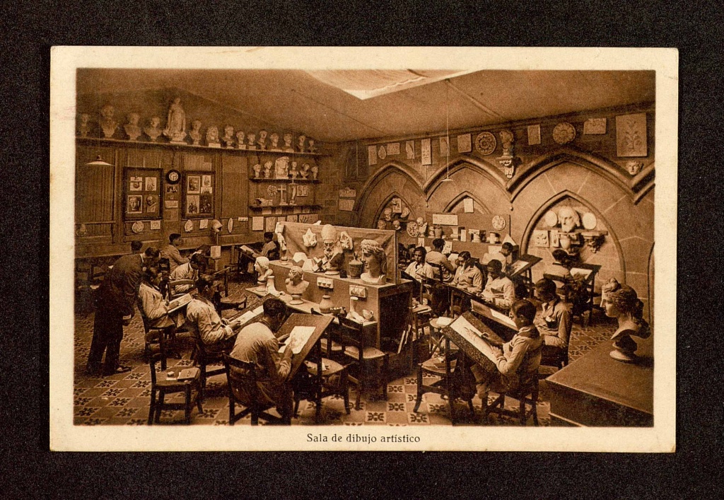 Colegio de Ntra. Sra. De la Bonanova, sala de dibujo artístico, 1931.