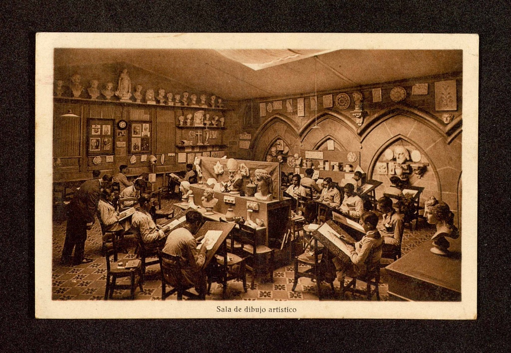 Bonanova School, artistic drawing room, 1931.