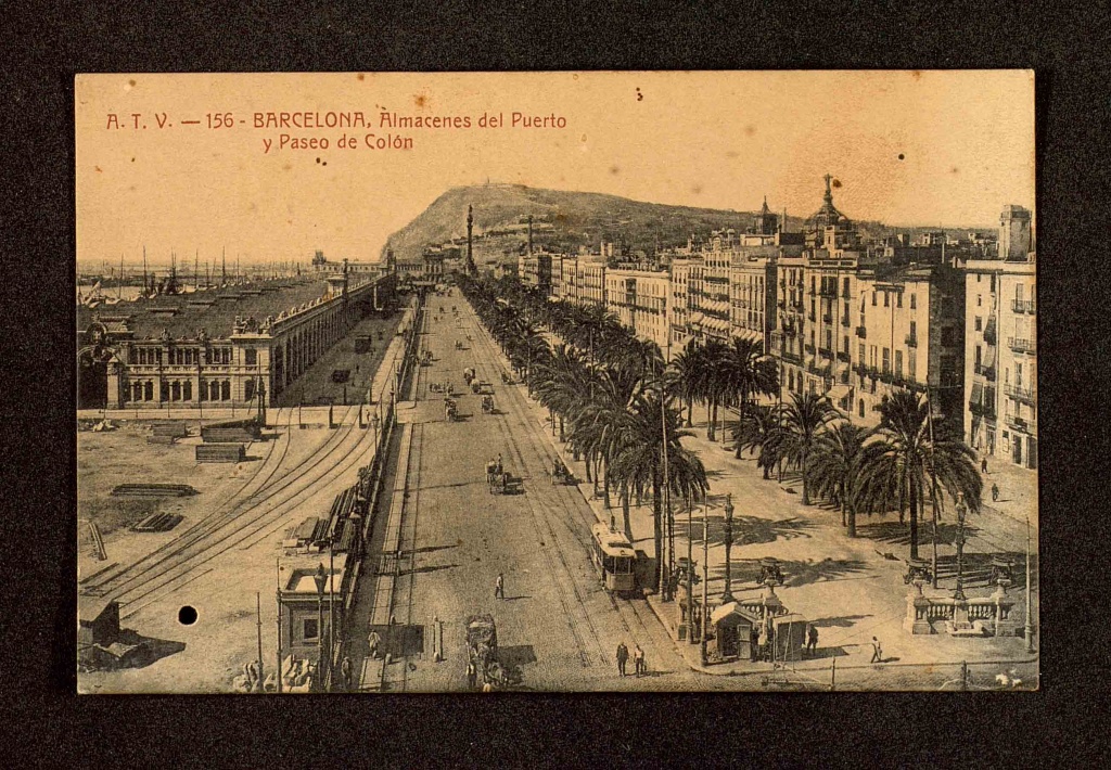 Barcelona, Paseo Colón, 1918.