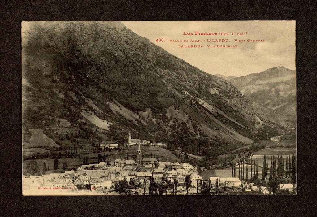 Vall d’Aran, Salardú, Lo Pirineos, vista general, 1931.