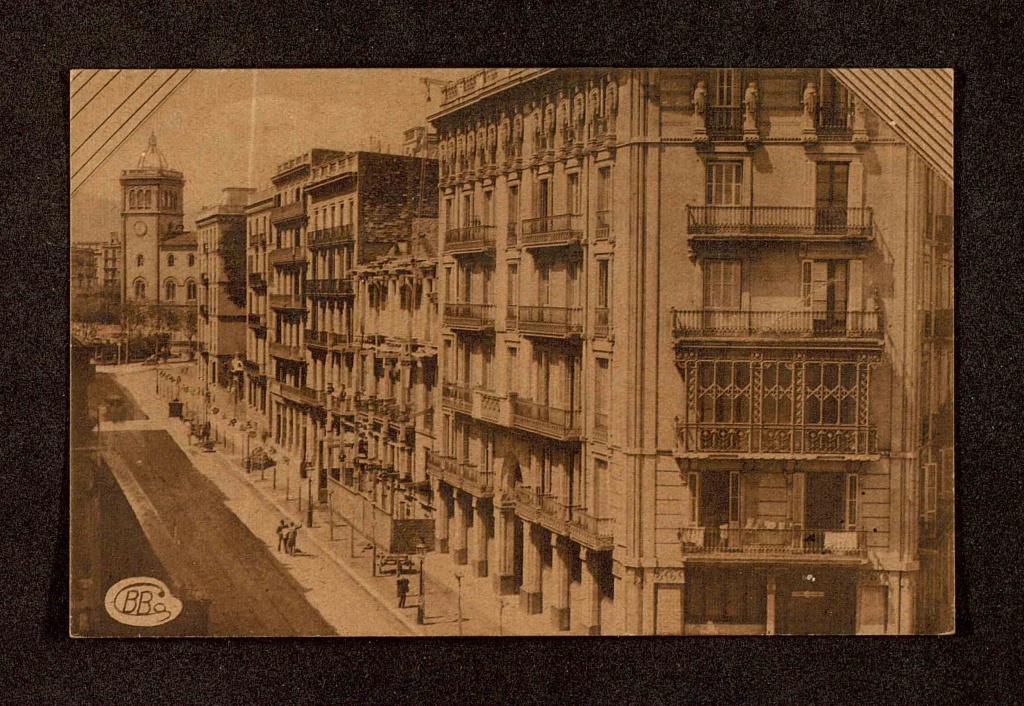 Barcelona, Calle Pelayo, 1921.