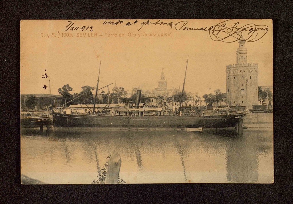 Seville, Torre del Oro & Guadalquivir, 1913.