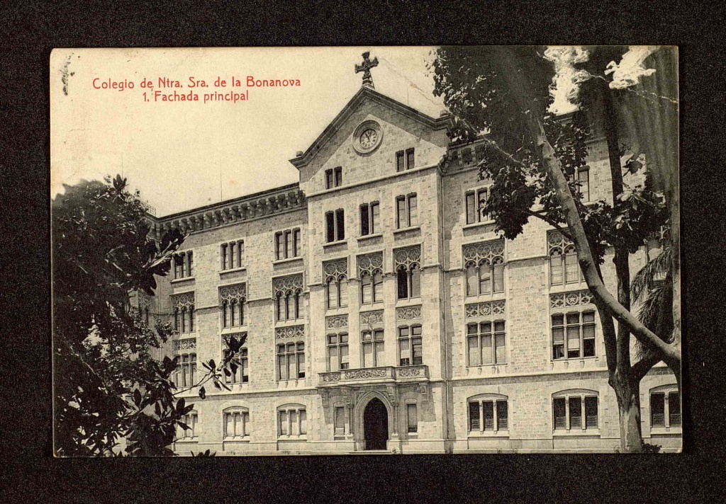 Bonanova School, main facade, 1917.