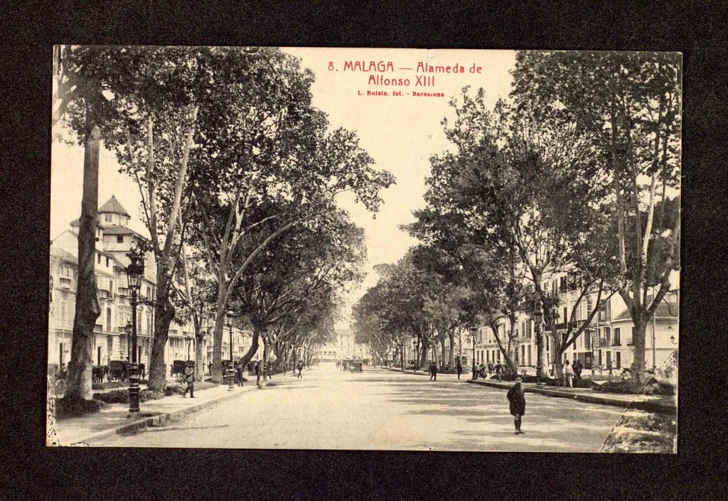 Málaga, Alameda de Alfonso XIII, 1931.