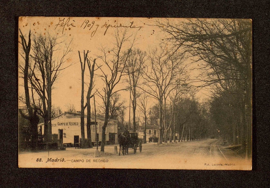 Madrid, Campo de Recreo, 1909.