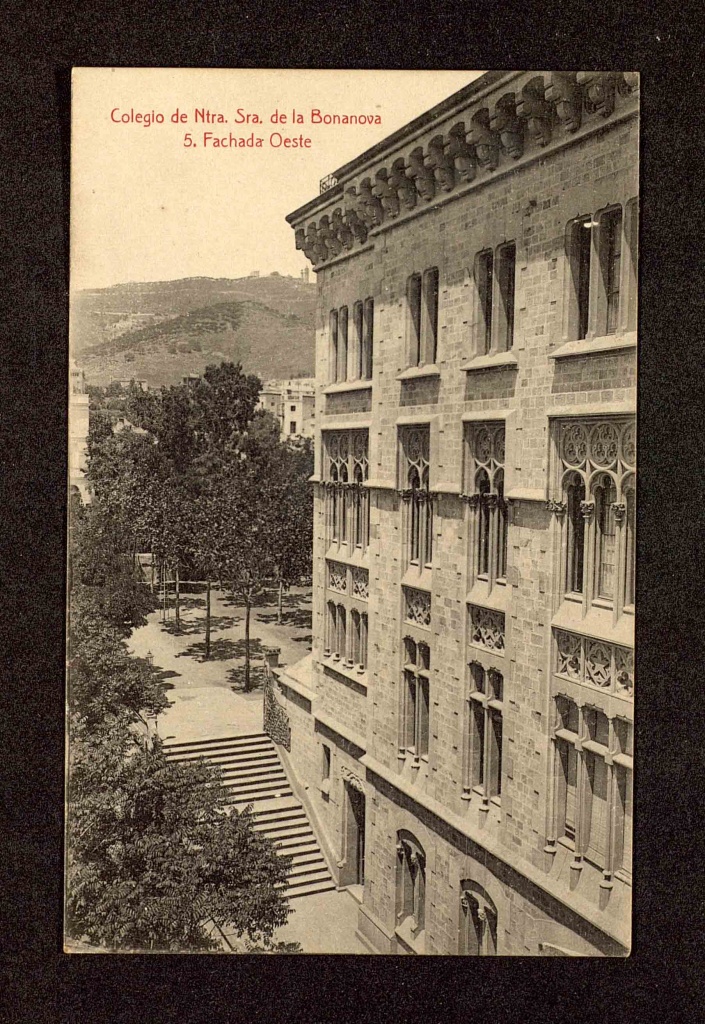 Colegio de Ntra. Sra. De la Bonanova, fachada oeste, 1929.