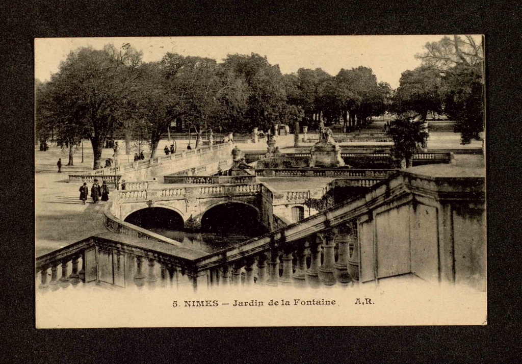 Nimes, Jardín de la Fuente, 1922.