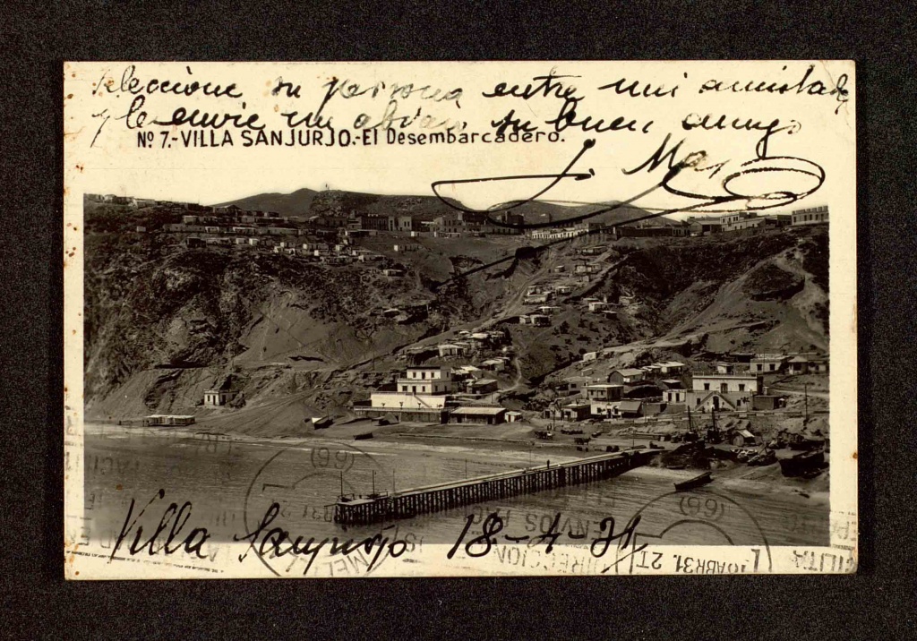 Villa Sanjurjo (actualmente Al Hoceima), el desembarcadero, 1931.